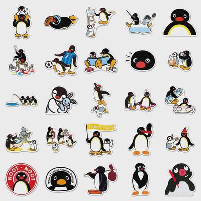 50 Niedliche Wasserdichte Pinguinfamilie Cartoon Aufkleber für Handys, Gepäck und Computer