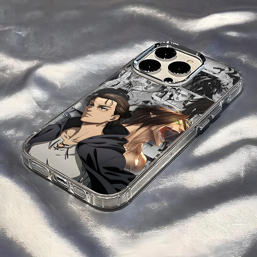 Attack On Titan Phone Case For IPhone 17 Pro Max 16 15 14 Pro Max IPhone 13 Pro Max 11 Plus Transparent Cover