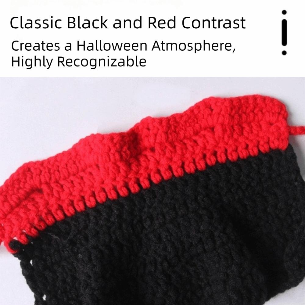 Knitting Parrot Red Collar Cloak Breathable Pet Bird Costume Halloween Pet Bird Cloak Pet Party