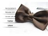 Solid Color Formal Wedding Bow Tie for Men - Customizable Logo and Multi-Color Options