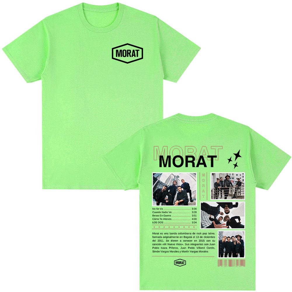 Morat Band Graphic T-shirts Unisex Women Clothing Fashion Hip Hop T-shirt Casual Cotton Oversized Short Sleeve T Shirts Streetwear
