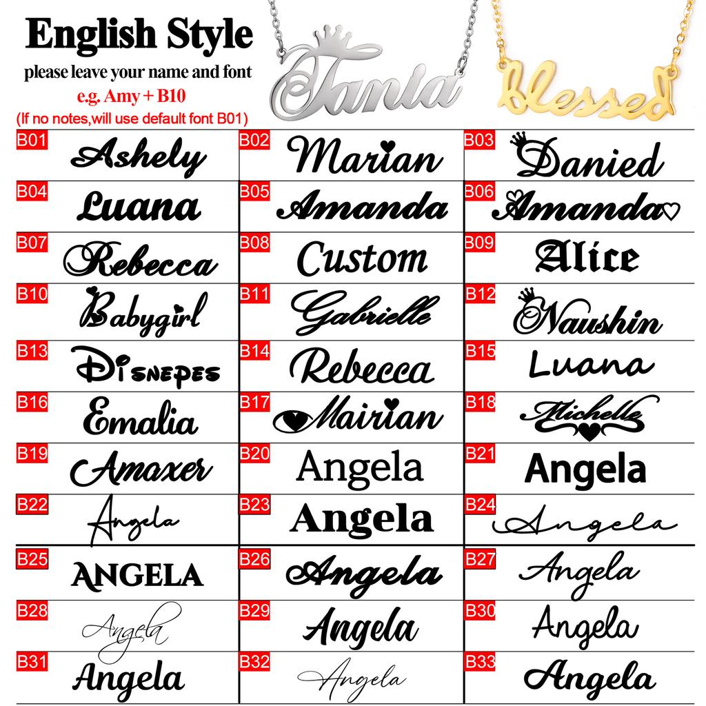 Personalized Arabic Necklace for Women Men Custom Arabic Stainless Steel Pendant Jewelry Necklace Box Chain Gift