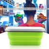 Silicone Collapsible Lunch Box 600ml Portable Storage Bowl  For Outdoor Travel