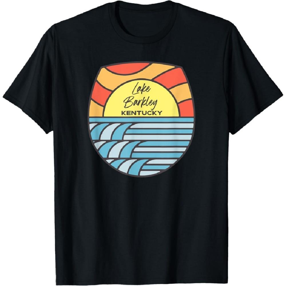 

Lake Barkley Kentucky KY Sunset Sunrise Souvenir T-Shirt XXXXXL чёрный