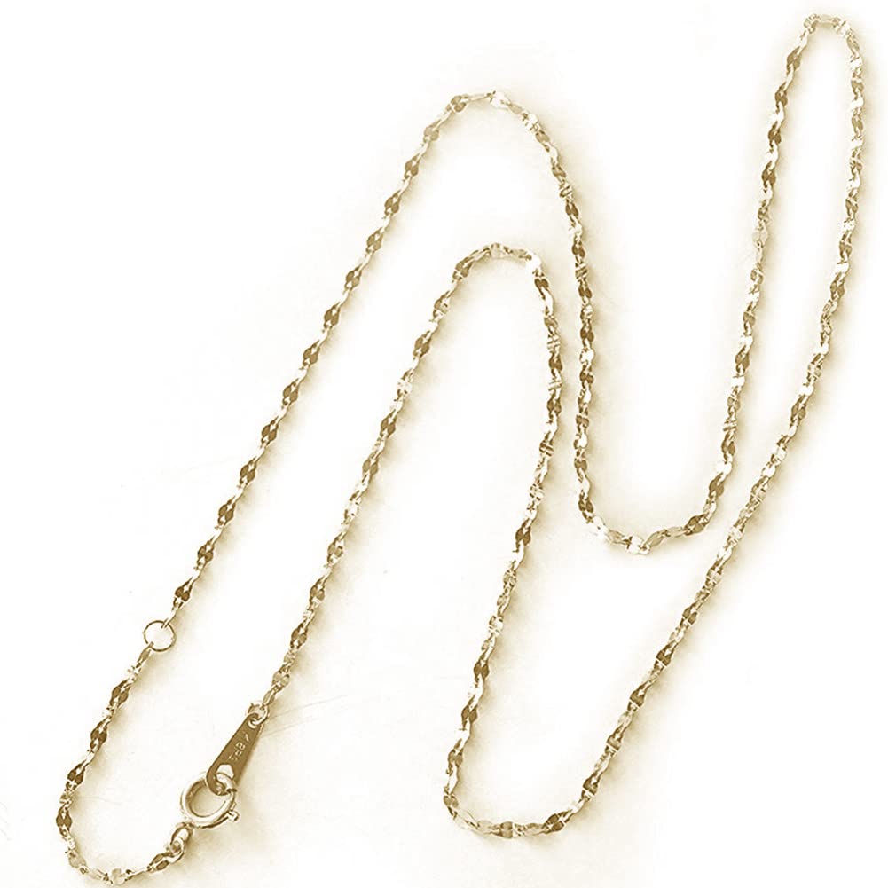 And My Jewelry 10K Yellow Gold Eclair Design Necklace K10YG [Your Box] [Gift Wrapped]