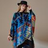 Ethnic Style Imitation Cashmere Shawl - European & American Holiday Scarf Cape Cloak