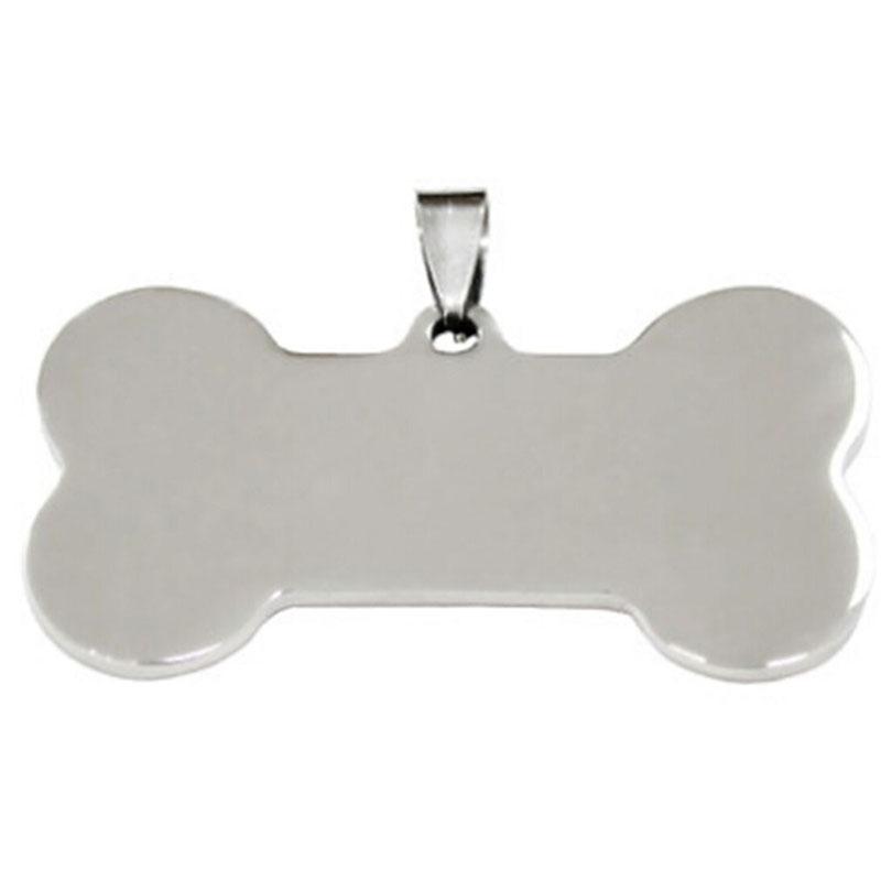3/10pcs cat dog ID tag dog Personalized Stainless steel Collar bone pet Charm Pet name pendant Bone Necklace Collar Puppy plate
