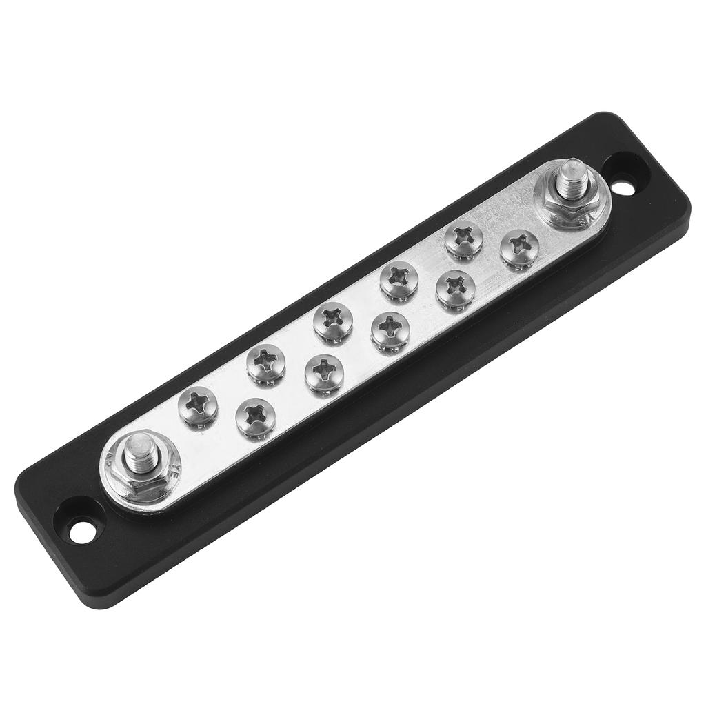 150A Bus Bar 10 Point Electric Terminal Board Block Dual Row for RVs Motorcycles Marine
