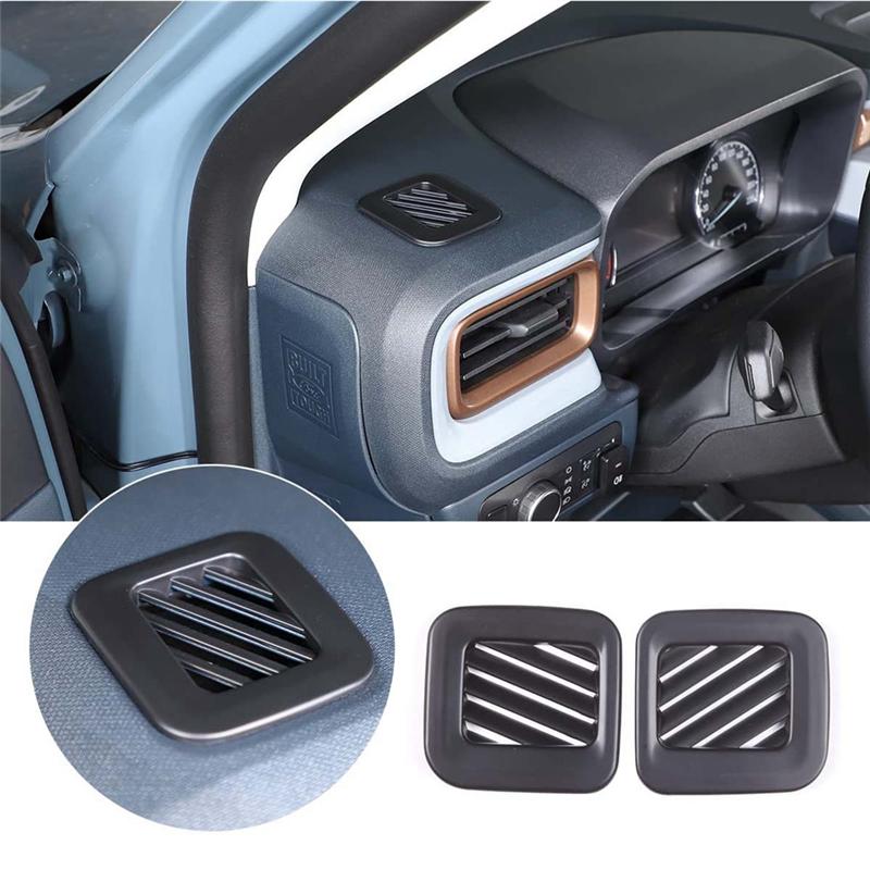 Car Center Console Dashboard Side Air Outlet Frame Cover Trim for Ford Maverick   Accessories ,Matte Black