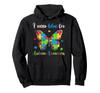 I Wear Blue for Autism Awareness Shirt Fun Puzzle Butterfly Hoodie