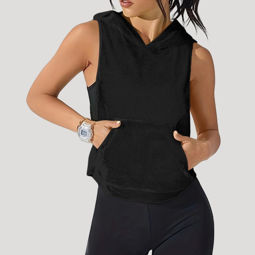 Women's Fashion Color Loose Fit Breathable Workout Tank Top, Plus Size Pullover for Gym Yoga