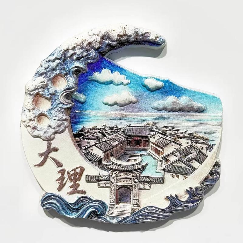 China Souvenirs Guangzhou Tower Fridge Magnets Fujian Guangxi Beihai Xiamen Wuzhen Dali Luoyang Zhangjiajie Fridge Magnets Gifts