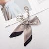 Silk Scarf Pendant Keychain: Versatile Bag Charm & Keyring