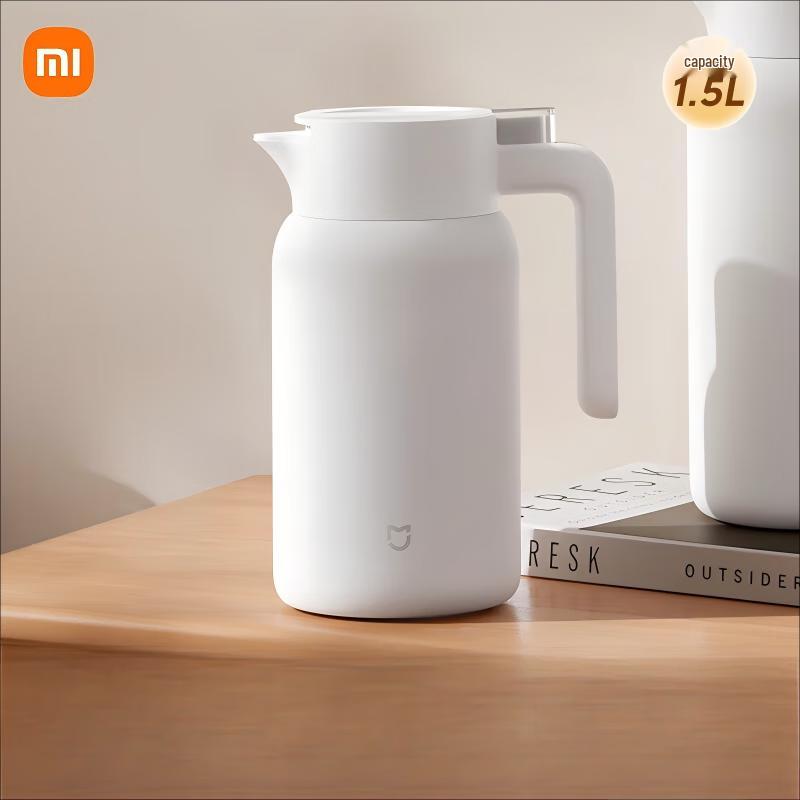 Вакуумный термос Xiaomi 1,5 л, пресс-тип, из нержавеющей стали