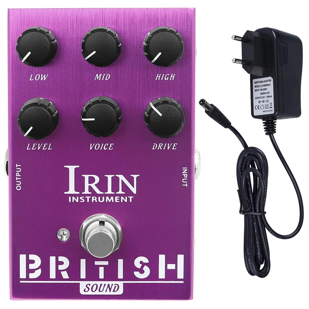 IRIN AN-31 Guitar Pedal British Sound Rock Amp Simulator Effect Brit-Rock Era BluesBreaker Overdrive Guitar Pedal with Adapter