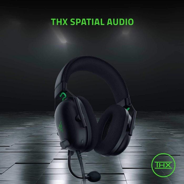 Razer BlackShark V2 Gaming Headset with USB Sound Card. USB, 3.5mm Analog, THX 7.1ch Spatial Audio, 50mm Titanium-Coated Drivers,