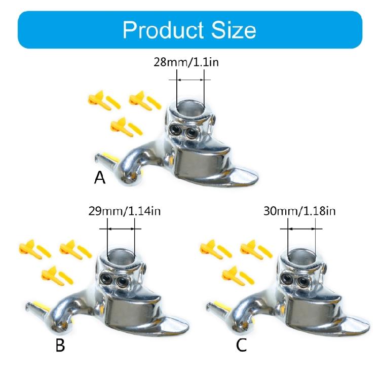 28/29/30mm Motorcycle Car Steel Tyre Changer Mount Demount Duck Head Accessory With Rims Protectors