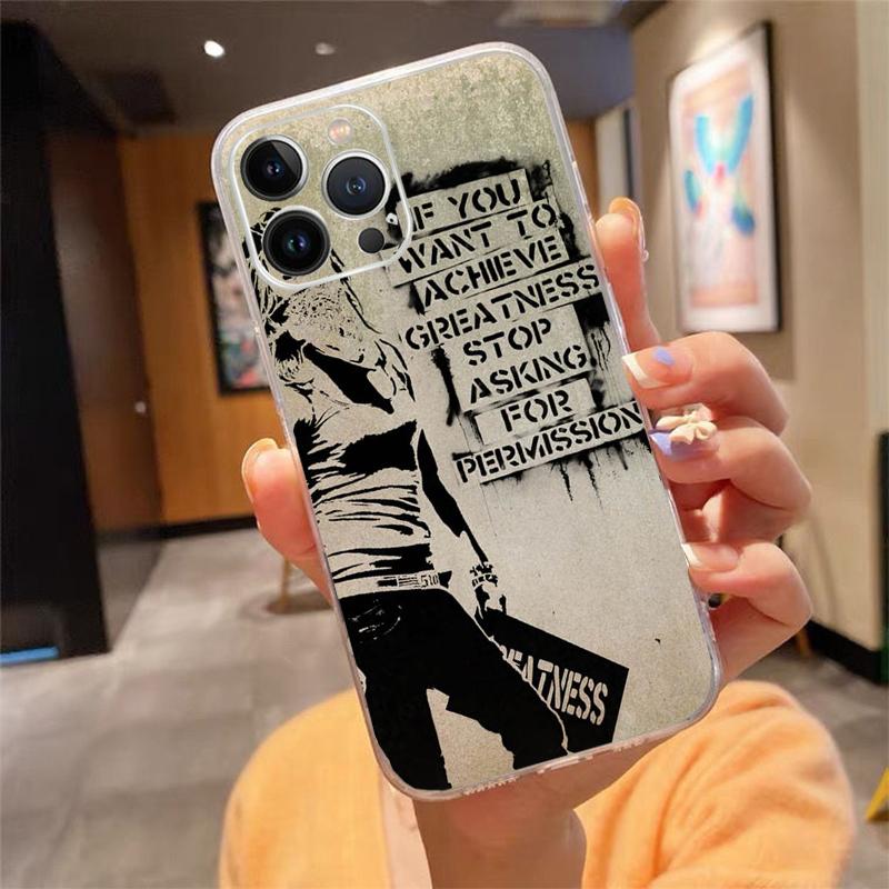 Phone Case For Iphone 17 Pro Max Air 16 15 14 13 Pro Max 15 16 Pro 15Plus Street Art Banksy Graffit