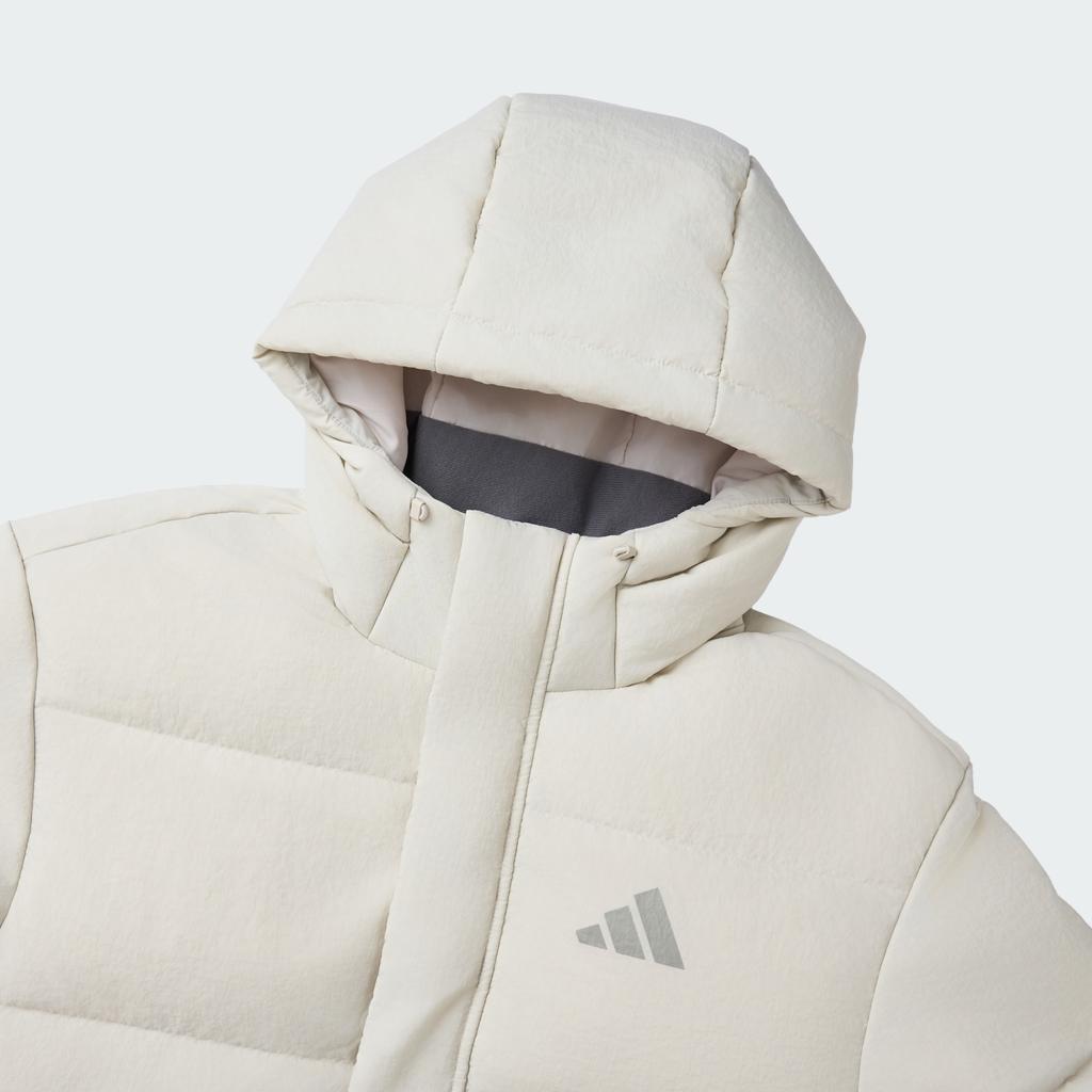 adidas Giacca Piumino Calda Antivento con Lettera Manica Lunga con Cappuccio Uomo Giacche KQ5523
