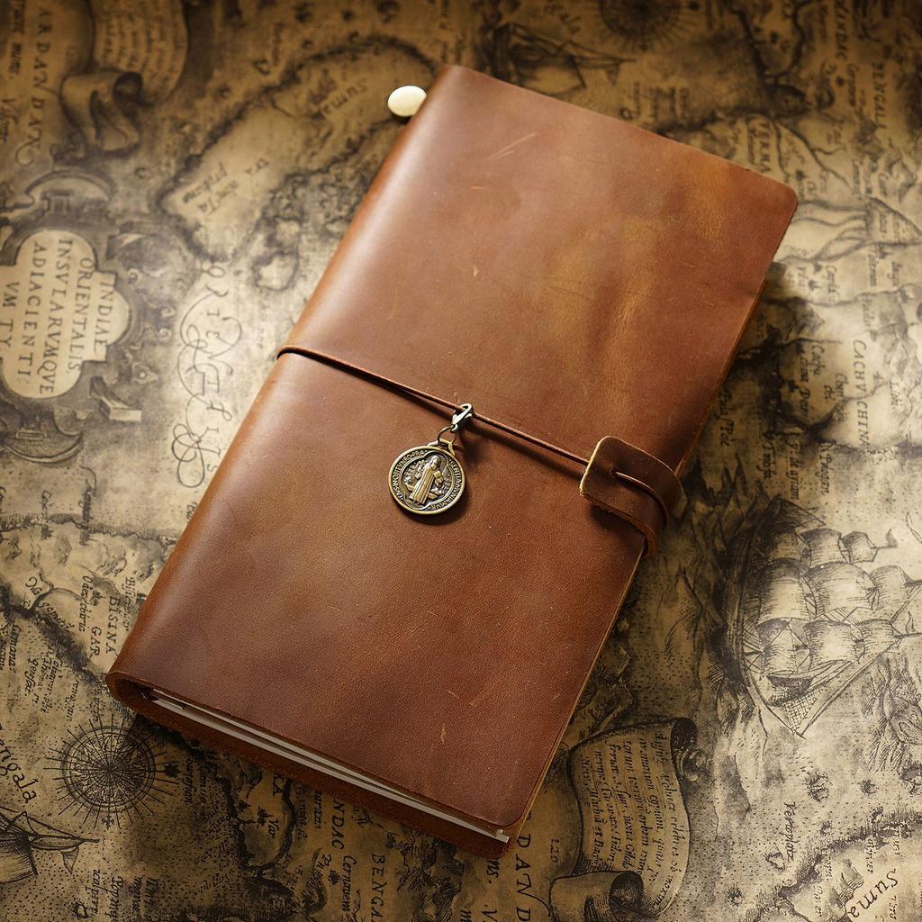 Full Grain Leather Diary Journal Workbook Custom Paper Notebook Leather Book Cover Jotter Vintage Notebook Leather Product