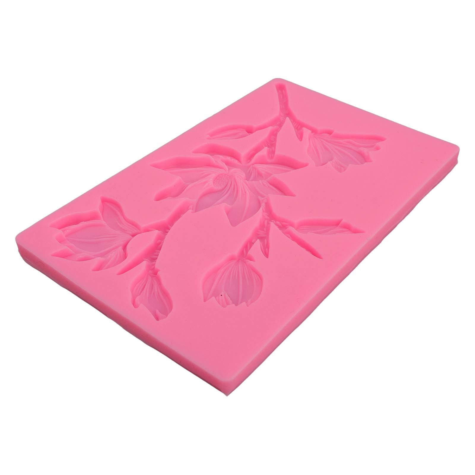 

Flower Silicone Fondant Molding Tray 3D Dried Flower Jewelry Decorative Cake Chocolate Resin Clay Pastry Baking Tool