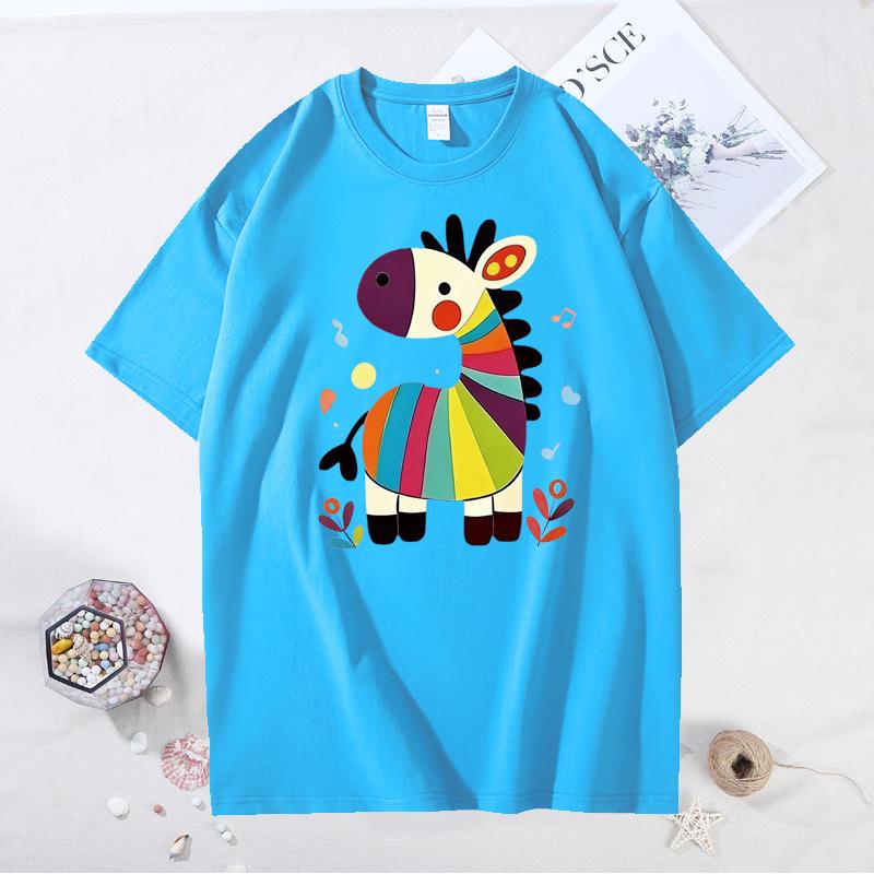 Chinese New Year Family T-Shirts: Year of the Horse Red Zodiac Design, Matching for Parent-Child Festive Party.