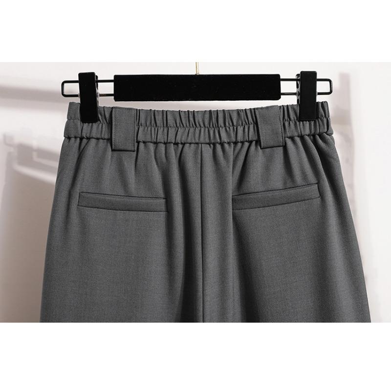 DIMANAF 2024 Donna Nuovo Autunno Taglie Forti Pantaloni a Gamba Larga Vita Alta Ampi Pantaloni Lunghi Tinta Unita Casual Pantaloni Harem 5XL