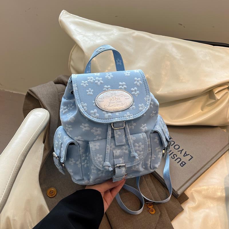 Schoolbag Korean version backpack bag women's 1011 summer new fashion college style backpack foreign style large capacity leisure travel bag