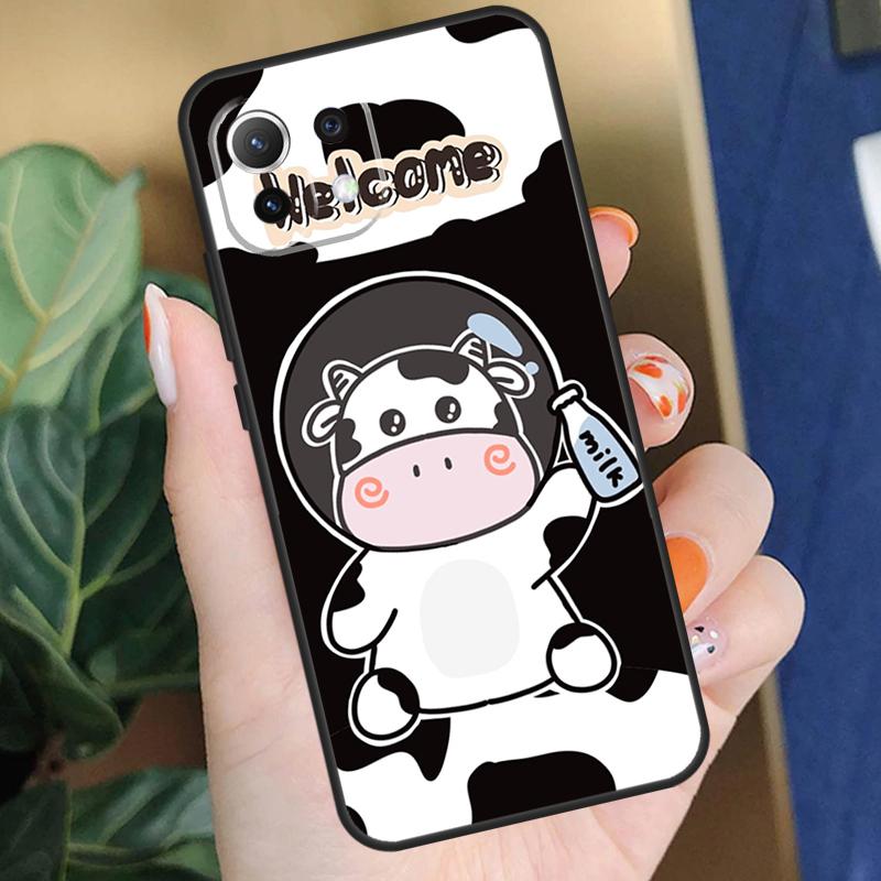 Milk Cow Skin Print Luxury Case For Xiaomi 15T 14T 13T Pro 14 15 Ultra 17 Pro Max POCO X7 F8 Pro X5 X6 F5 F6 F7 Coque