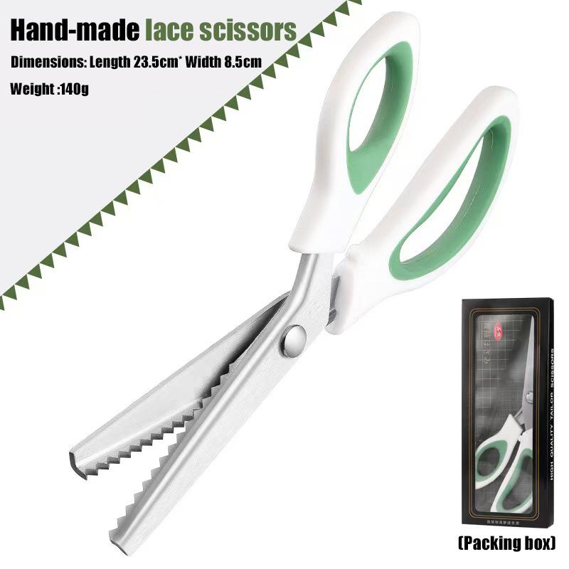 

Ножницы для шитья из нержавеющей стали с вырезанным кружевом, пилообразные, швейные ножницы для ручного шитья своими руками, необходимые инструменты для шитья