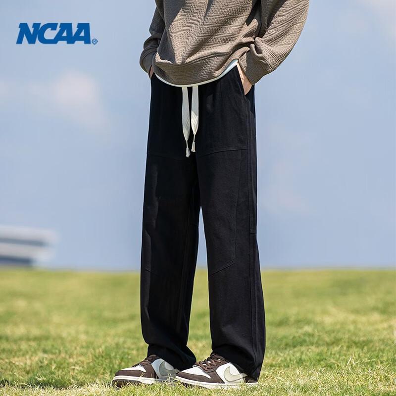 

NCAA Men s Pure Cotton Drawstring Straight Leg Cargo Pants L