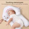 Newborn Head Shaping Pillow Anti Rollover Positioner with Detachable Support Pillows for Baby Safety