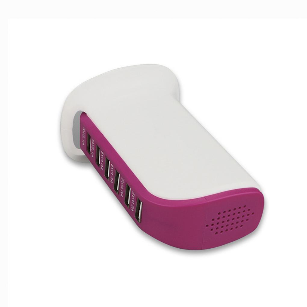 

30W 6-Port USB Charger 6A Charging Station Travel Connectors Handheld Multifunctional Traveling Wall Sockets