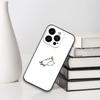 Cute Cartoon Goose Phone Case For IPhone 16,15,14,13,12,11,XS,XR,X,8,7,Pro,Max,Plus,mini Silicone Black Cover
