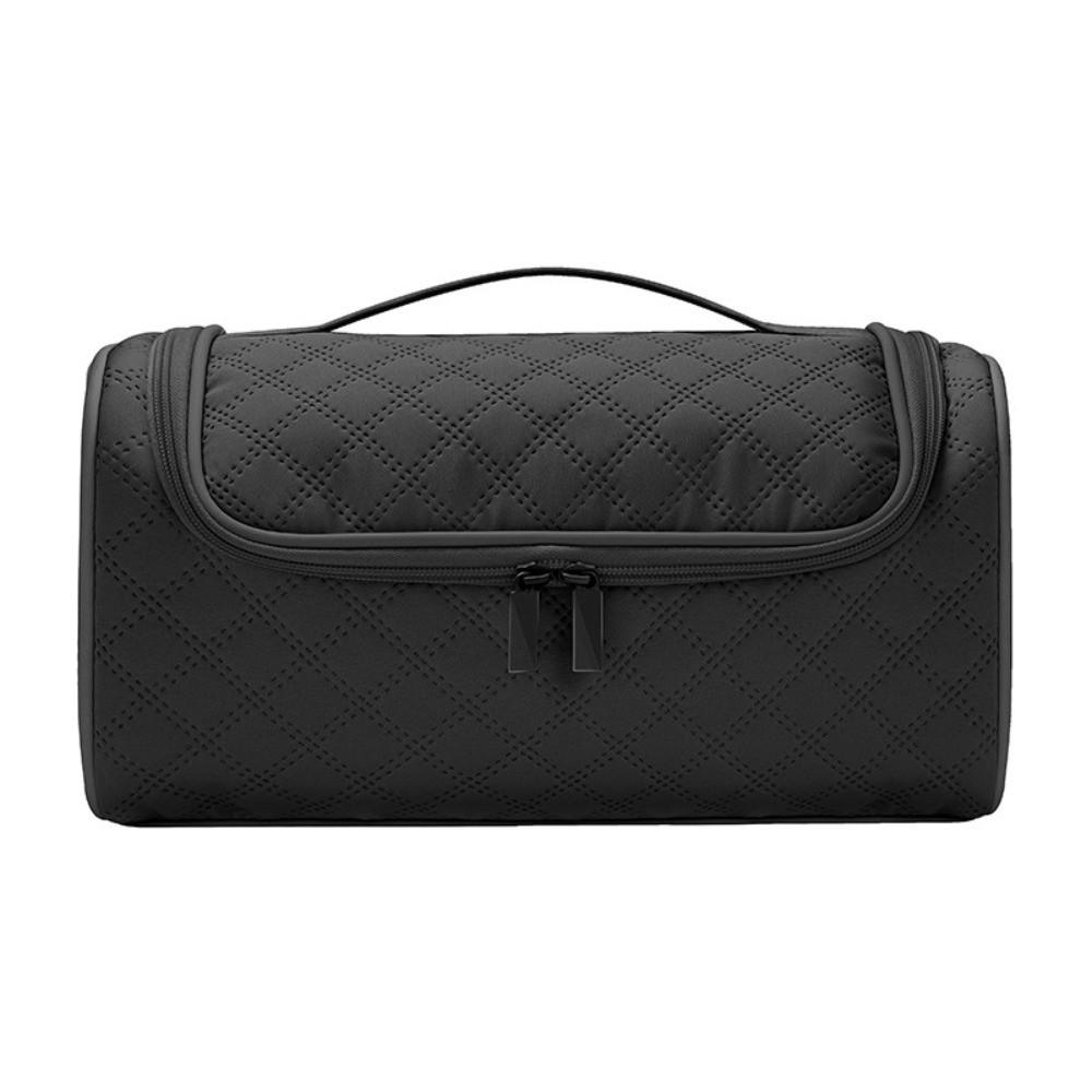 Einfarbige Lockenwickler-Tasche mit Doppelreißverschluss, Aufbewahrungspouch für Glätteisen, Reise