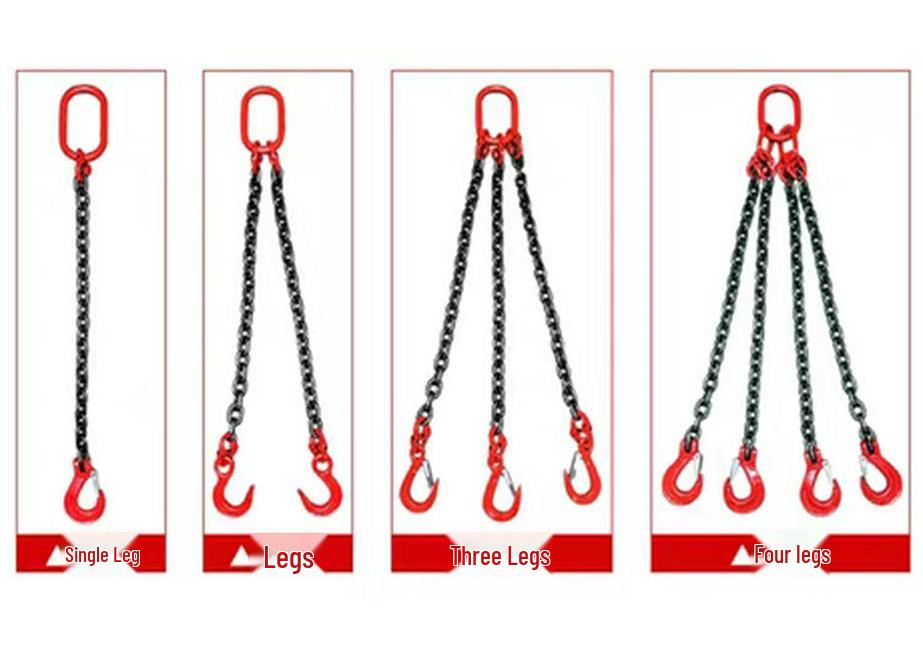 G80 Four-Leg Manganese Steel Lifting Chain with Butterfly Buckle, 30-Ton Capacity Rigging Wire Rope