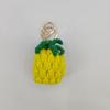 Creative Fruit Series Crochet Keychain Cute Lemon Doll Knitting Keyrings For Bag Pendant Red Cherry Keychain Custom Accessories