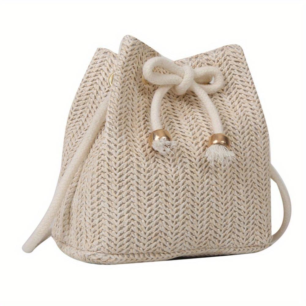 Fashionable ladies  handbags, fashionable large-capacity comfortable crossbody bags, ladies  woven straw tote messenger bags