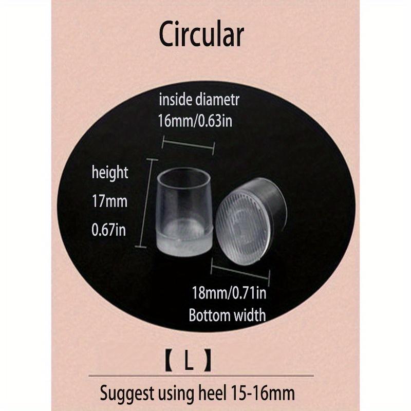 1 Pair High Heel Protectors, Replacement Stiletto Tip Covers, Quiet Anti-Noise Strips, Wear-Resistant Heel Repair Pad, Sole Protector