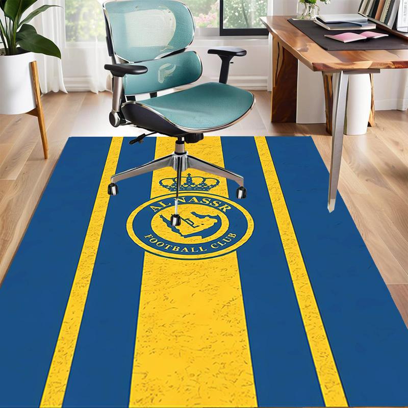 1pc Football Team Design Area Rug - Non-Slip, Soft & Cozy Floor Mat for Living Room, Bedroom, Office - Indoor/Outdoor Decorative Carpet