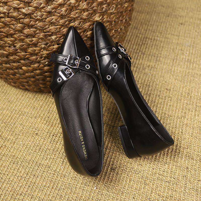 

Fashion Pointed Toe Shoes Shallow Black Flat Low Heels Women s Shoes 2024 Fashion Casual Sports Shoes High Heels 40 чёрный