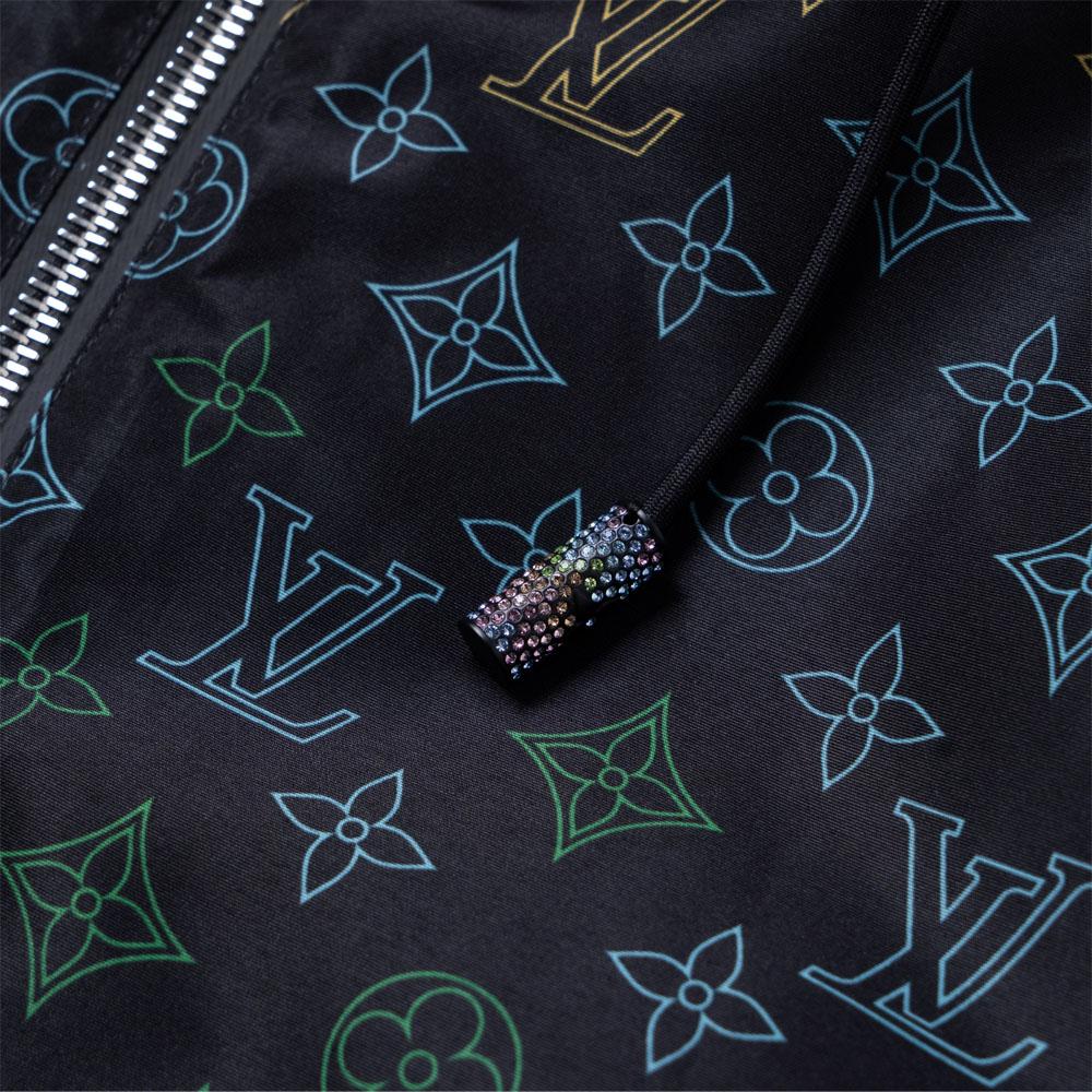 Louis Vuitton Giacca a vento con stampa floreale a gradiente Monogramma 1AGTFW