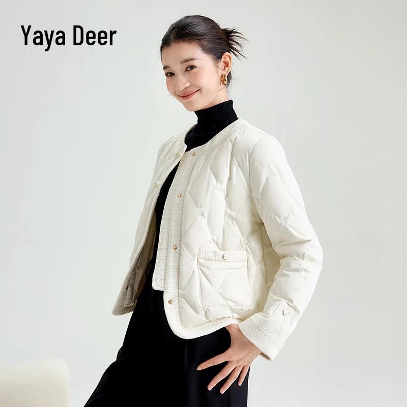 Yalu Women's New Chinese Style Lightweight Short Down Jacket