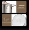 Stainless Steel 304 Large-Capacity Deep Fryer with Strainer and Double Handles, Anti-Scald Design