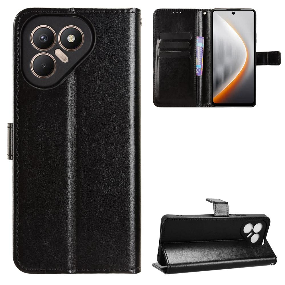 Flip Cases for Tecno Pova 7 PU Leather Full-Body Protection With [RFID Blocking] Shockproof Durable Retro Phone Case