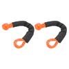 2Pcs Recovery Soft Shackle 35 Tons Breaking Strength Lightweight Rope Shackle for Truck Large SUVs