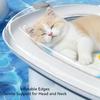 Dog Cat Water Mat Pet Anti Scratch PVC Leakproof Cooling Water Sensory Play Mat L Gray
