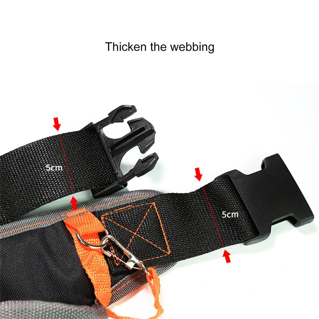 Electrician Tool Pouch Multifunctional Waist Bag Multiple Pockets Technician & Electrician Tool Bag with Adjustable Belt