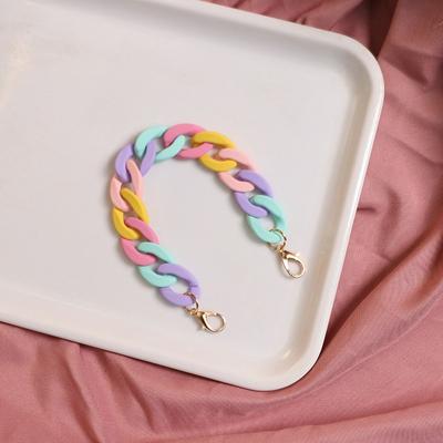 DIY Hardware Accessories Phone Drop-Resistant Chain Candy Color Chain-Strap Mobile Phone Ornament