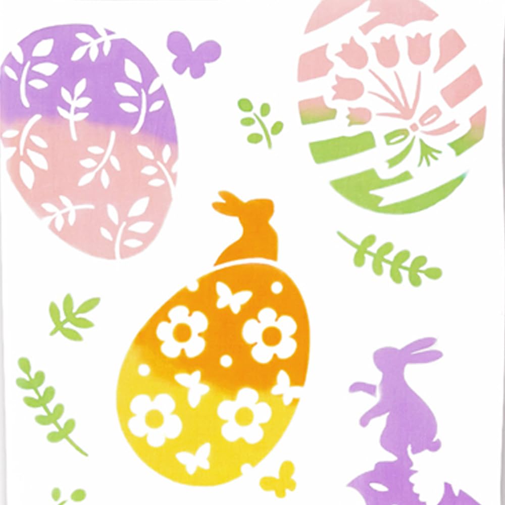 JIKAN STYLE Tenugui Hand Made In Traditional Happy Mail 50307 Towel, Stylish, Chusen-dyed Cotton, Japan, Souvenir, Craft, Spring, Easter, Cotton,